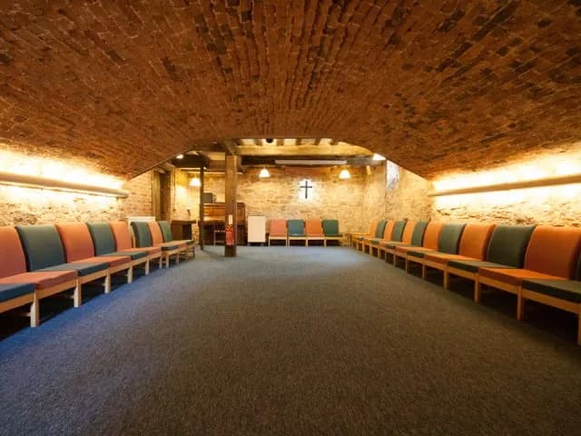 Cellar cinema room at The Poplars